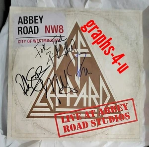 Def Leppard Signed Joe Elliot Rick Savage Allen Phil Collen Autograph COA - Picture 1 of 1