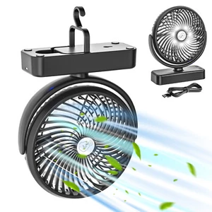 40000 mAh Camping Fan LED Lantern Battery Operated Portable For Travel Tent Fan - Picture 1 of 15