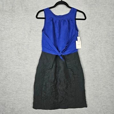 Vestido para mujer Richard Chai For Target azul negro cintura corbata talla 7 Foto 1 de 4