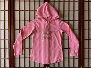 Justice Pink Lightweight Pullover Hoodie with Live & Laugh Graphic Girl Size 10 - Picture 1 of 5