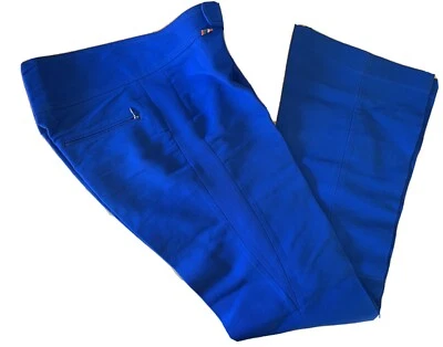 60s ROFFE Azul Arco Iris Logo Cintura Alta Esquí Snowboard Campana Fondos 32”Wx33” Entrepierna Foto 1 de 4