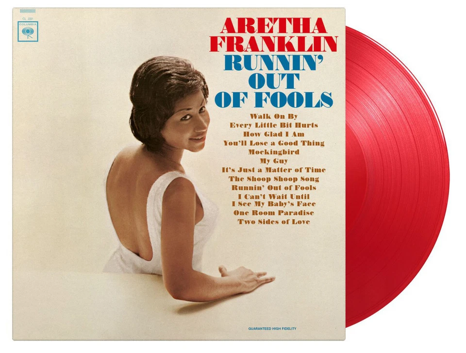 ARETHA FRANKLIN - RUNNIN' OUT OF FOOLS, 2023 EU 180G RED vinyl LP, #0228/2000! - Image 1 of 1