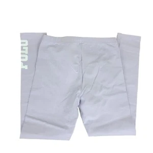 Polo Ralph Lauren Girls size L Leggings Purple Lilac Spellout Polo Logo 12 - 14 - Picture 1 of 6
