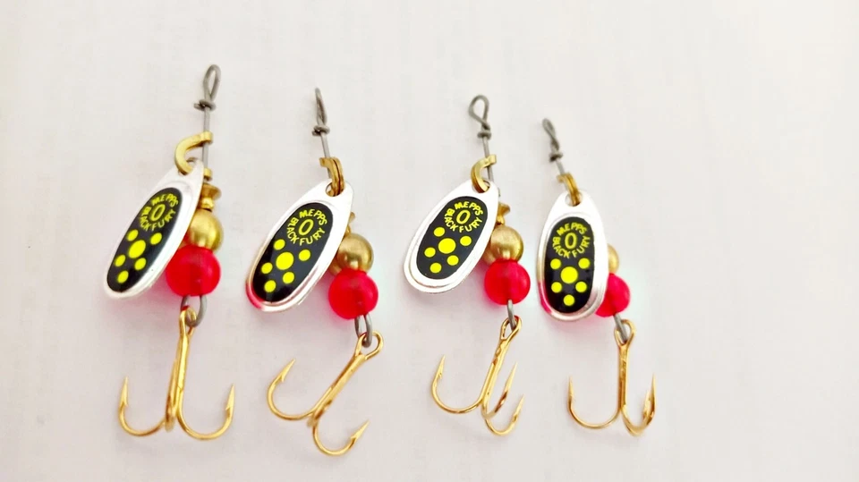 Lotto 4 Pz Mepps Black Fury mis. 0. M193. - Immagine 1 di 1