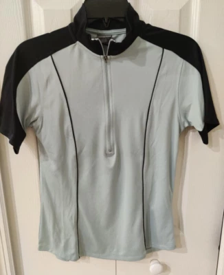 Camiseta deportiva de ciclismo para mujer Nike Dri-Fit azul claro negra pequeña Foto 1 de 4