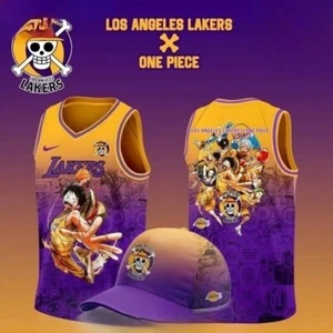 Lo.s Ang.eles Lakers x One Pi.ece Collaboration Basketball Trikot - Bild 1 von 2