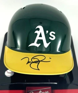 Athletics MARK McGWIRE Signed Rawlings Baseball Mini Helmet AUTO - BAS - Picture 1 of 2