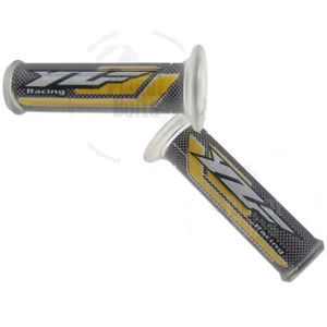 Yellow Hand Grip 7/8" For Yamaha YZF Grippy Handle Bar 22mm Left Right Front - Picture 1 of 3