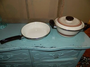 Almond Flair Porcelain Enamel on Steel Cookware Pot Pans Skillet - Picture 1 of 4