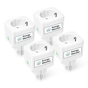 Meross WLAN Steckdose mit Strommessung 16A, Smart Home Zeitschaltuhr 4St. - Afbeelding 1 van 10