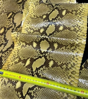 Snake skin, Italian genuine snake leather, exotic leather - Image 1 of 4