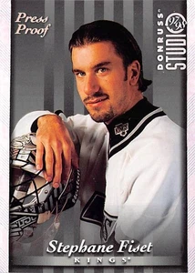 1997-98 Studio Press Proofs Silver #52 Stephane Fiset 1 of 1000 - Picture 1 of 2