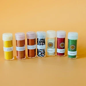 Martha Stewart Fine & Iridescent Glitter – Assorted 7-Pack - Free Shipping - Picture 1 of 2