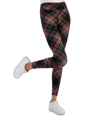 PLANET HEART Womens Festive Lounge Leggings Casual Pants, biasplaid, Juniors, L - Image 1 of 2