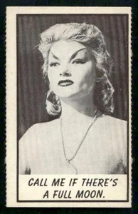 1963 Topps Monster Laffs Midgee #32 Call Me If There's A Full Moon. - Picture 1 of 2