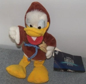 Disney Donald Duck Sitzsack Fantasia 2000 Schreiber mit Federkiel & Schriftrolle mit Etikett - Bild 1 von 5