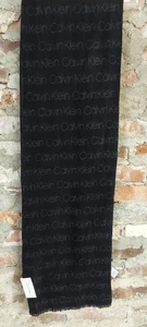 Nuevo Calvin Klein Bufanda Gris Negro Reversible B1 - Imagen 1 de 3