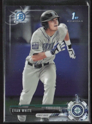 2017 Bowman Draft #BDC-178 Evan White Chrome - Image 1 of 2