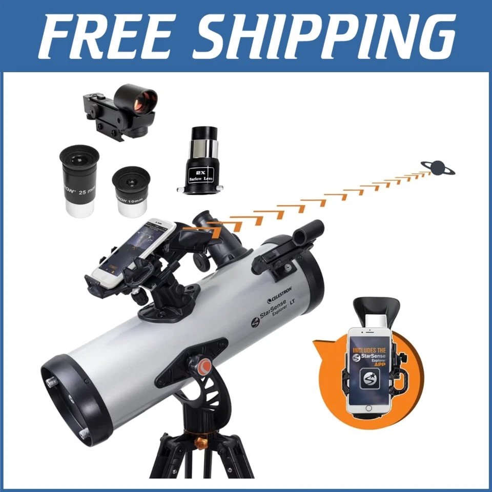 Smartphone-Enabled 22452 StarSense Explorer Telescope with Adjustable Tripod - Image 1 of 4