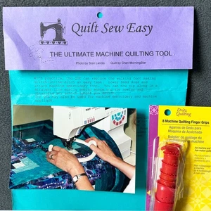 Quilt Sew Easy Ultimate Machine Quilting Tool & Finger Grips - Heavenly Notions - Picture 1 of 6