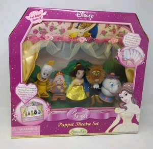 Vintage Disney Prinzessin Die Schöne und das Biest Puppentheater Spielset Fingerpuppen - Bild 1 von 21