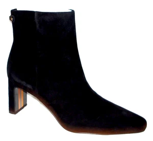 Nuevos BOTINES SAM EDELMAN SAIGE TACÓN GAMUZA NEGRO 7,5 M - Imagen 1 de 4