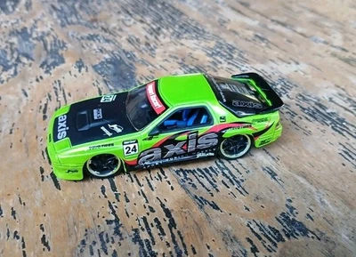 Rare Jada Import Racer Option D MAZDA RX-7 FC3S Green 1:64 Axis - Image 1 of 4