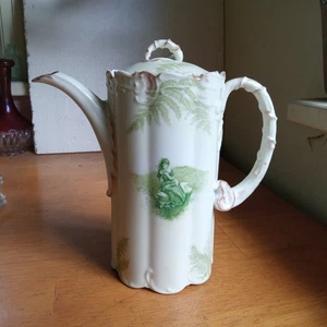 1890s ROSENTHAL RC MONBIJOU PORCELAIN CHOCOLATE POT W/ORIGINAL LID - Picture 1 of 13