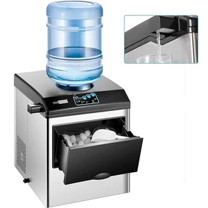 2 in 1 Countertop Ice Cube Maker 48lbs/Day with Water Dispenser Combo Machine - Picture 1 of 8