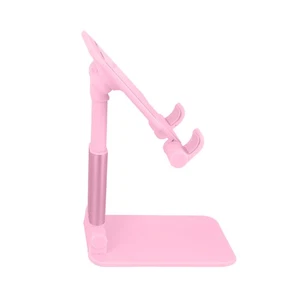 Support Bureau Universel Tige Réglable 20 cm / Angle Ajustable 0 à 140° - Rose. - Photo 1 sur 6