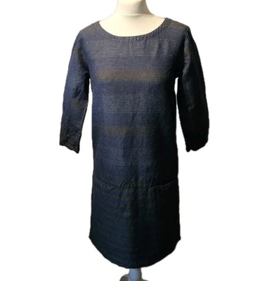 Seasalt Tregaminion Linen & Cotton Dress with pockets Size 10 - Image 1 of 4
