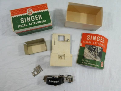 Accesorio Singer ZigZag 160620 1950 Caja Folleto Costura EE. UU. Punto de Cerradura Familia Foto 1 de 4