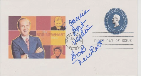 SIGNED BOB NEWHART FDC AUTOGRAPHED FIRST DAY COVER THE BOB NEWHART SHOW Cover