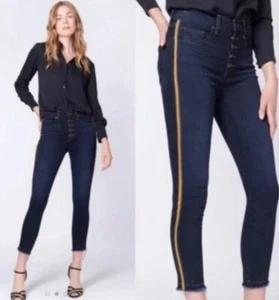 VERONICA BEARD Jeans Button Fly Debbie Skinny High Rise Denim Gr. 30 Smoking - Bild 1 von 8