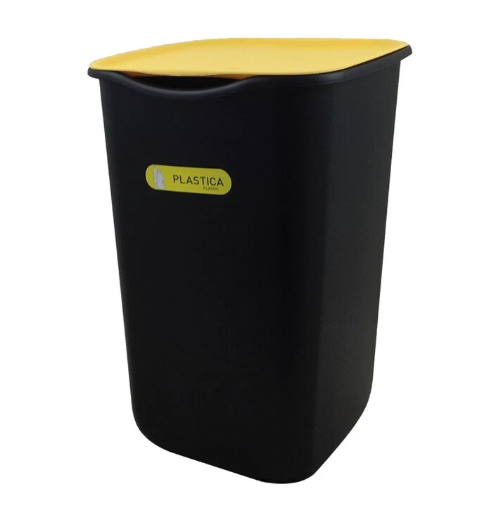 Bidone Pattumiera raccolta differenziata riciclo plastica 50 litri Giallo bel... - Immagine 1 di 1