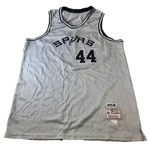 Maglia vintage Mitchell Ness San Antonio Spurs George Gervin taglia 58 1979-80 - Foto 1 di 8