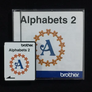 Alphabets #2 Embroidery Designs card for Deco Brother Baby Lock White Simplicity - Picture 1 of 9