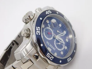 Invicta Herrenuhr 0070 Pro Diver blaues Zifferblatt silber Edelstahl Chrono 48mm 5,5" - Bild 1 von 13