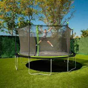 14-Foot Trampoline Safety Enclosure Combo Rust-Resistant Galvanized Steel Frame - Picture 1 of 8