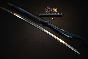 Katana Japanese antique sword 72.8cm blade Hizen koku Tadayoshi 1601 Koshirae - Picture 1 of 22