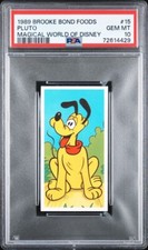 1989 PLUTO Brooke Bond Foods MAGICAL WORLD OF DISNEY #15 PSA 10 GEM MINT