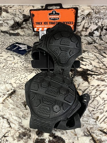 Dispositivos de tracción de hielo sin clavos Ergodyne Trex medianos EE. UU. 5-8 trabajo 6325-