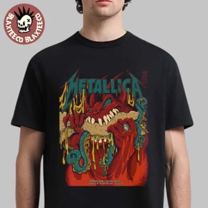 Metallica M72 Philly 2025 Night 2 Philadelphia Pa May 25 Red Demon Art T-Shirt - Bild 1 von 3