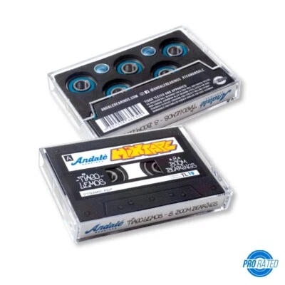 Andale Skateboard G5 Bearings Tiago Lemos Mixtape Cassette Case (Set of 8)