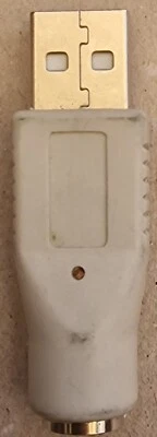 PS2 PS/2 FEMALE TO USB MALE MOUSE OR KEYBOARD ADAPTER CONVERTOR FOR COMPUTER PC - Image 1 of 2