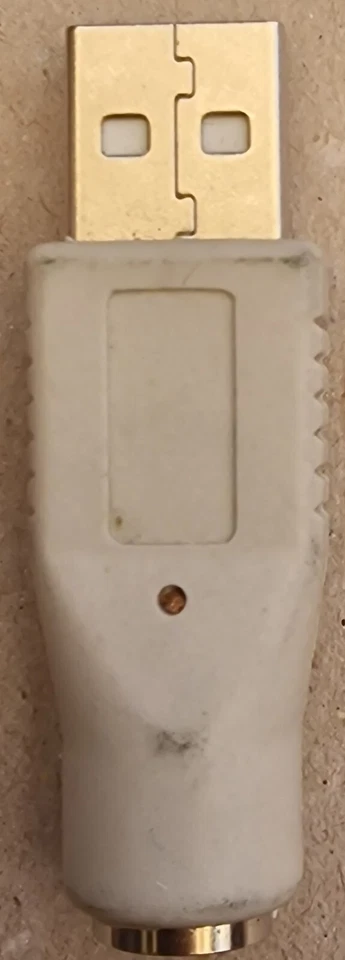 PS2 PS/2 FEMALE TO USB MALE MOUSE OR KEYBOARD ADAPTER CONVERTOR FOR COMPUTER PC - Image 1 of 2