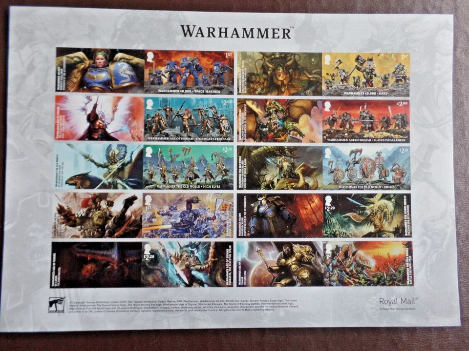 G.B. SG LS 152 Warhammer s/adh Smiler Sheet UMM - Image 1 of 1