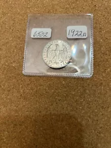 1922 3 MARK COIN - UNCIRCULATED ALUMINUM 103 YEAR OLD COIN - - Picture 1 of 2