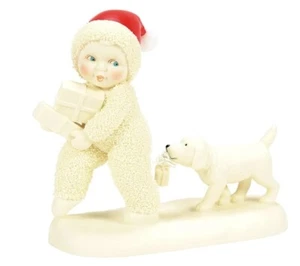 Department 56 Snowbabies Puppy Parcels Figurine - Picture 1 of 9