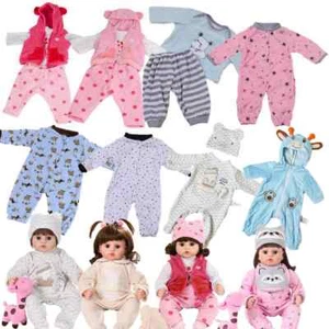 Vestiti per bambola bambina adatti per bambola 45 cm 17 pollici accessori bambino rinato - Foto 1 di 39